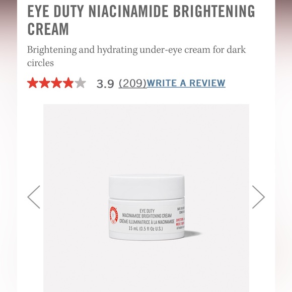 First Aid Beauty Skincare First Aid Beauty Eye Duty Niacinamide Brightening Cream Poshmark
